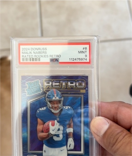 2024 Panini Donruss #6 Malik Nabers Rated Rookies Retro — front