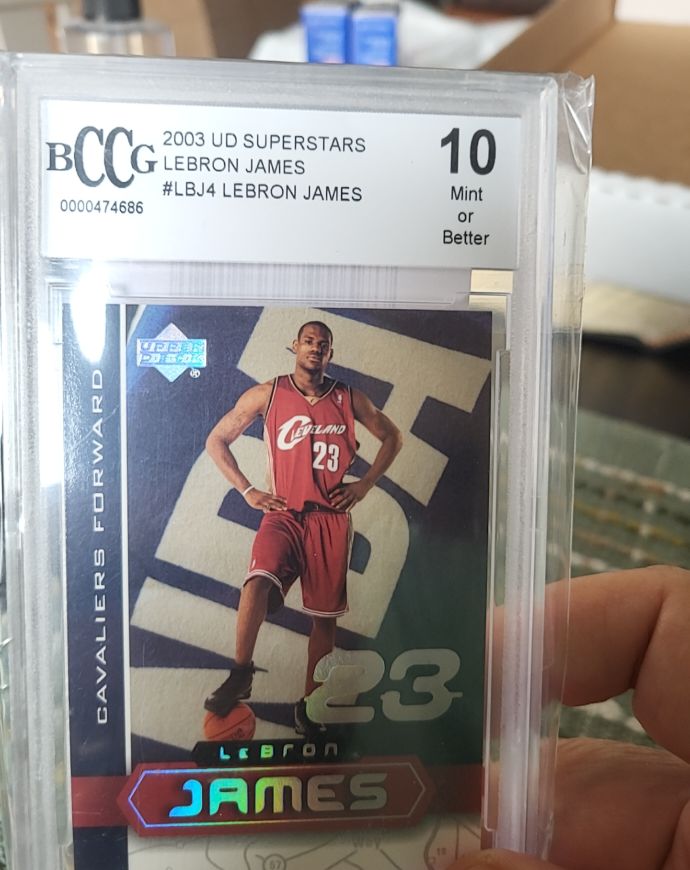 2003 Upper Deck Superstars #LBJ4 LeBron James — front