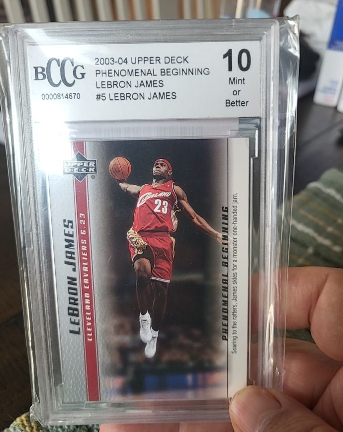 2003-04 Upper Deck Phenomenal Beginning #5 LeBron James — front
