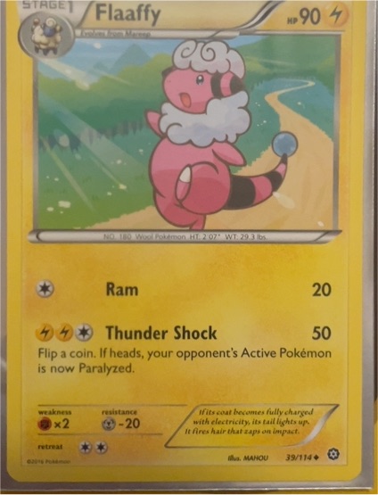 2016 Pokemon XY Steam Siege #39 Flaaffy — front