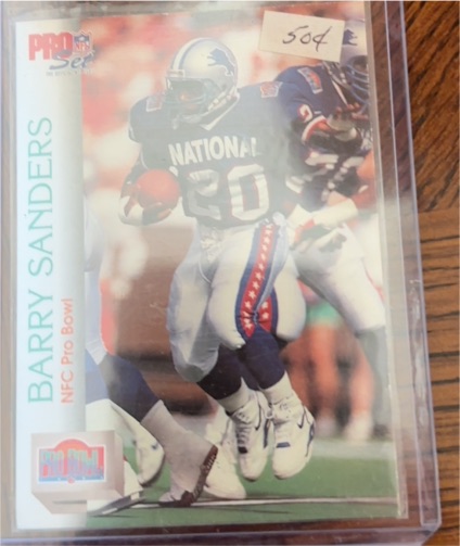 1992 Pro Set #421 Barry Sanders — front