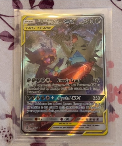 2019 Pokémon Sun & Moon Unified Minds #226 Mega Sableye & Tyranitar GX — front