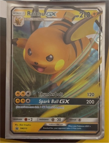 Raichu GX SM213 Black Star Promo — front