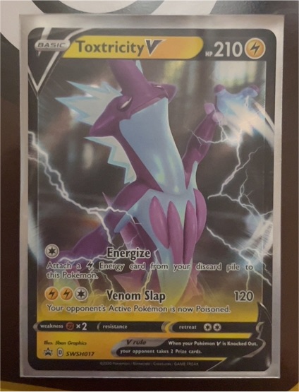 2020 Pokémon Sword & Shield #SWSH017 Toxtricity V — front