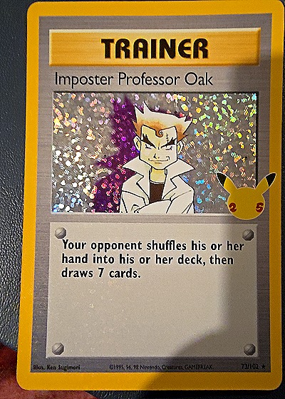2021 Pokémon Celebrations Classic Collection #73 Imposter Professor Oak — front