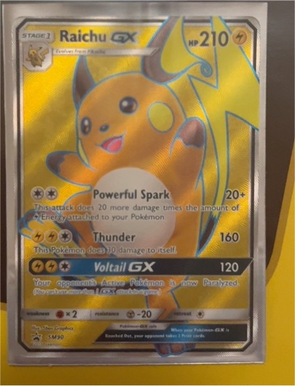 2017 Pokémon SM90 Raichu GX — front