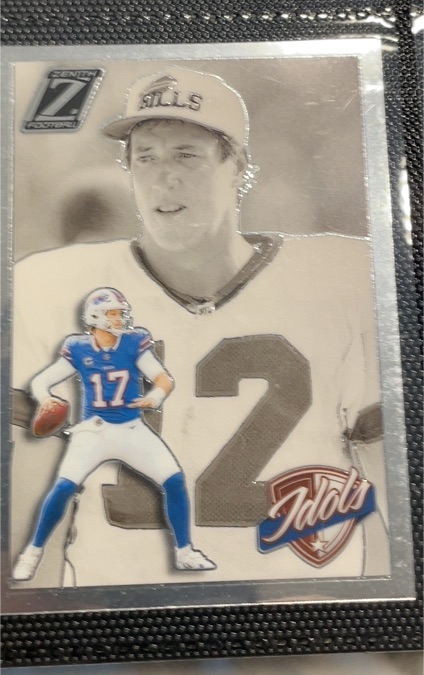 2024 Panini Zenith #3 Josh Allen & Jim Kelly Idols — front