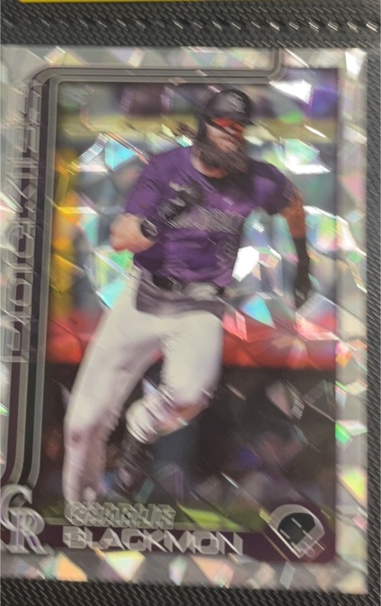 2023 Panini Prizm Cracked Ice Charlie Blackmon — front