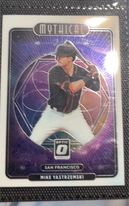 2021 Donruss Optic Mythical Holo #M24 Mike Yastrzemski — front