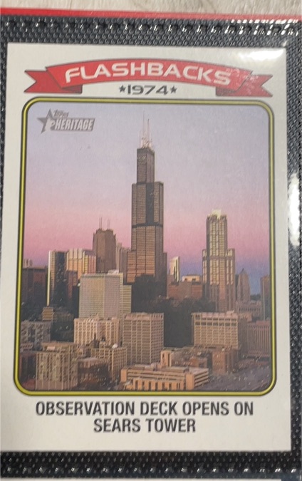 2023 Topps Heritage News Flashbacks #NF-1 Sears Tower — front