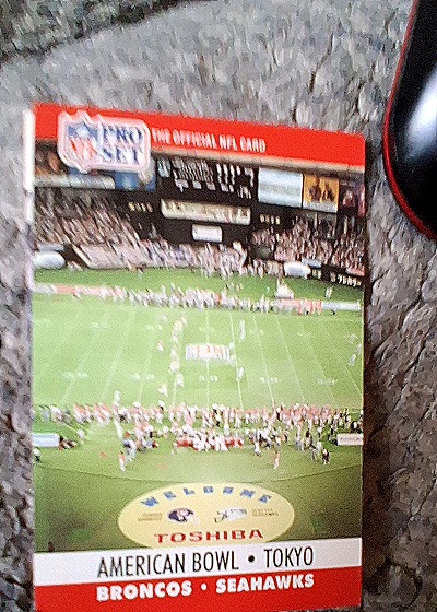 1990 Pro Set American Bowl Tokyo Broncos vs Seahawks — front