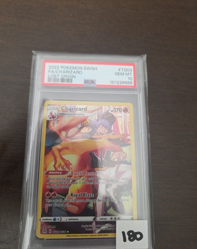 2022 Pokemon SWSH #TG03 Charizard Lost Origin Full Art — front