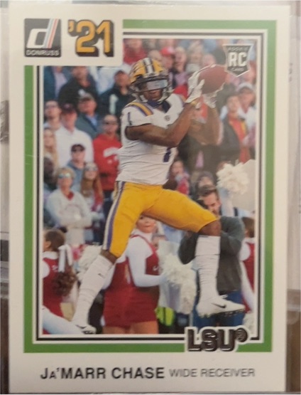 2021 Panini Chronicles Donruss Draft Picks #36 Ja'Marr Chase Rookie RC — front