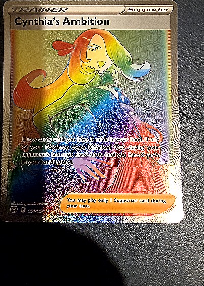 2021 Pokémon TCG Brilliant Stars #178 Cynthia's Ambition — front