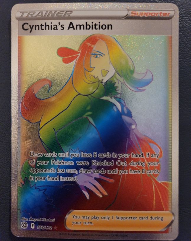 2022 Pokémon Brilliant Stars #178 Cynthia's Ambition — front