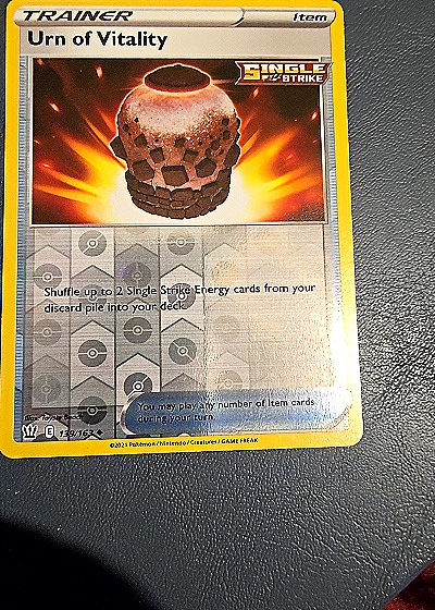2021 Pokémon Battle Styles #139 Urn of Vitality — front