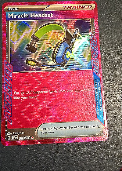 2024 Pokémon Surging Sparks #183 Miracle Headset — front