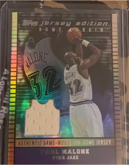 2002-03 Topps Jersey Edition #JEKMA Karl Malone — front