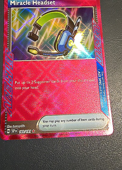 2023 Pokémon SV08: Surging Sparks #183 Miracle Headset — front