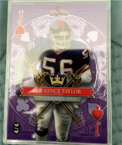 2024 Wild Card 5 Card Draw Stacked Deck #Jack of Spades Lawrence Taylor — front