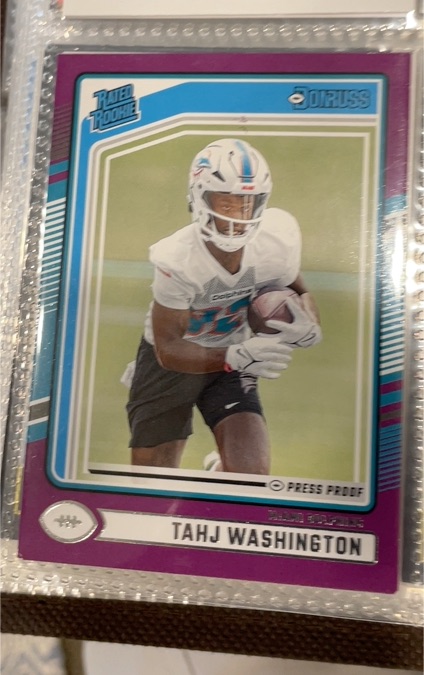 2024 Donruss #346 Tahj Washington — front