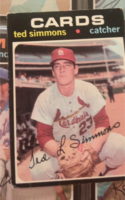 1971 Topps #117 Ted Simmons — front