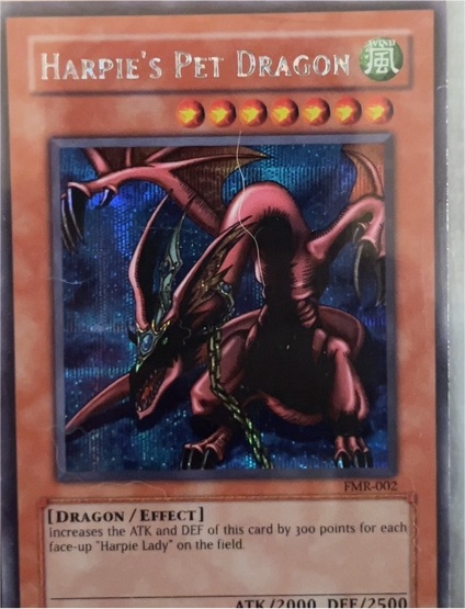 1999 Yu-Gi-Oh! FMR-002 Harpie's Pet Dragon — front