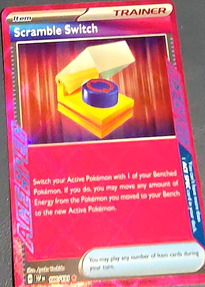 2024 Pokémon SV08: Surging Sparks #186 Scramble Switch — front