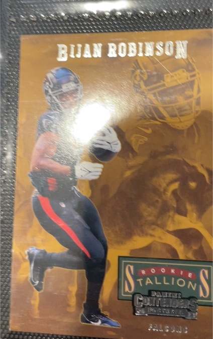 2023 Panini Contenders #10 Bijan Robinson Rookie Stallions — front