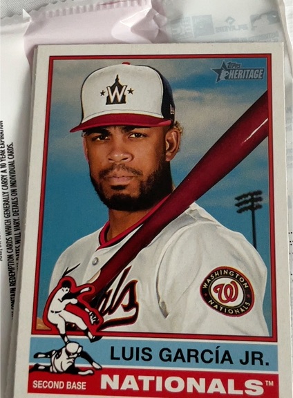 2025 Topps Heritage #239 Luis García Jr. — front