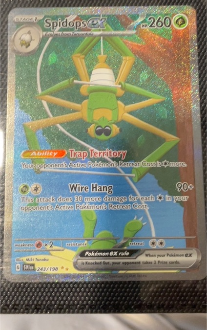 2023 Pokémon Scarlet & Violet #243 Spidops ex — front