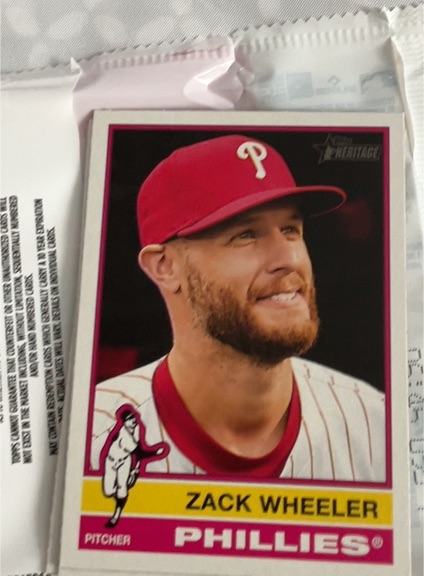 2025 Topps Heritage #65 Zack Wheeler — front