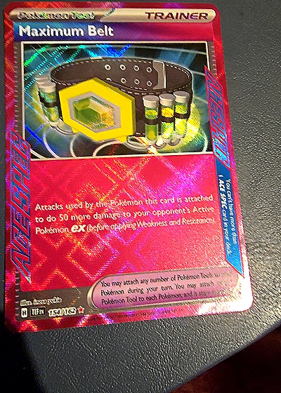 2023 Pokémon SV05: Temporal Forces #154 Maximum Belt — front