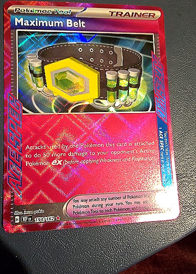 2023 Pokemon Scarlet & Violet SV05: Temporal Forces #154 Maximum Belt — front