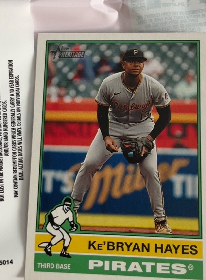 2025 Topps Heritage #360 Ke'Bryan Hayes — front