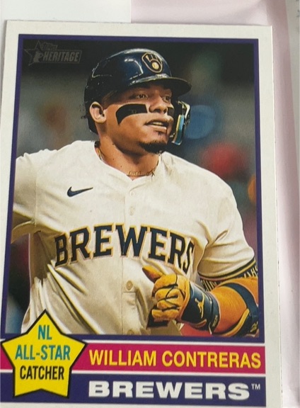 2025 Topps Heritage #300 William Contreras — front