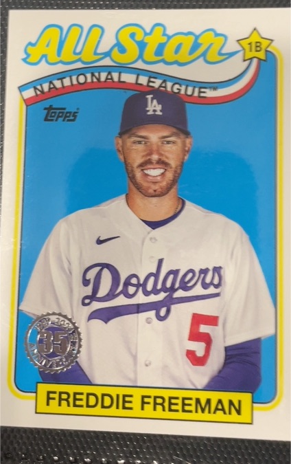 2024 Topps #89ASB-32 Freddie Freeman 1989 Topps 35th Anniversary All-Star — front