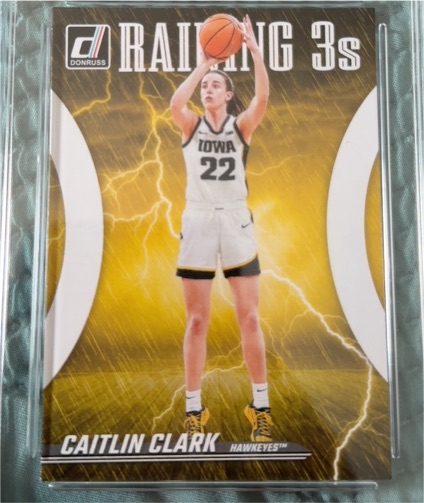 2024 Donruss Caitlin Clark Collection Raining 3s #R1 Caitlin Clark — front