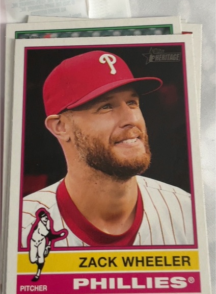 2025 Topps Heritage #65 Zack Wheeler — front
