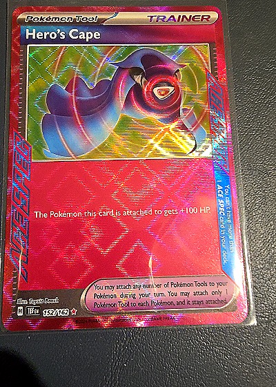 2024 Pokémon Temporal Forces #152 Hero's Cape — front