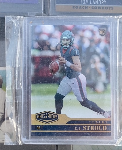 2023 Panini Plates & Patches #34 C.J. Stroud — front