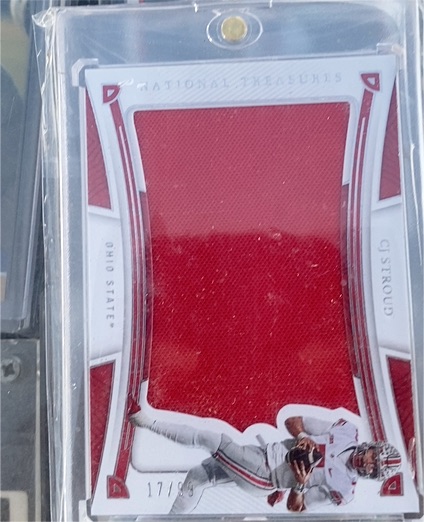 2023 Panini National Treasures Collegiate Silhouettes #17 C.J. Stroud — front