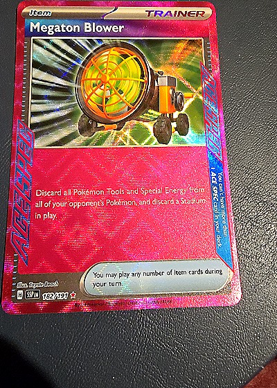 2024 Pokémon TCG Scarlet & Violet Surging Sparks #182 Megaton Blower — front