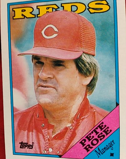1988 Topps #475 Pete Rose — front