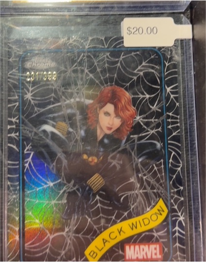 2025 Topps Chrome Marvel #129 Black Widow — front