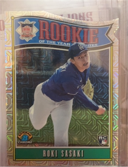 2025 Bowman Chrome Rookie of the Year Favorites #ROY-10 Roki Sasaki — front
