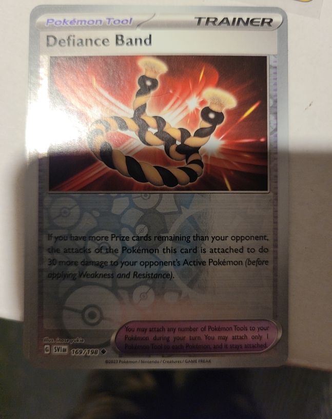 2023 Pokémon SV01: Scarlet & Violet Base Set #169 Defiance Band — front