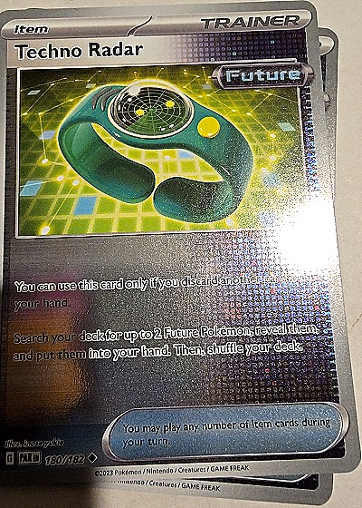 2023 Pokémon SV04 Paradox Rift #180 Techno Radar — front
