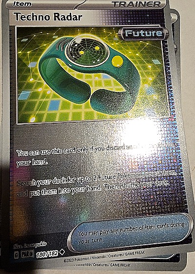 2025 Pokémon Sv04: Paradox Rift #180 Techno Radar — front