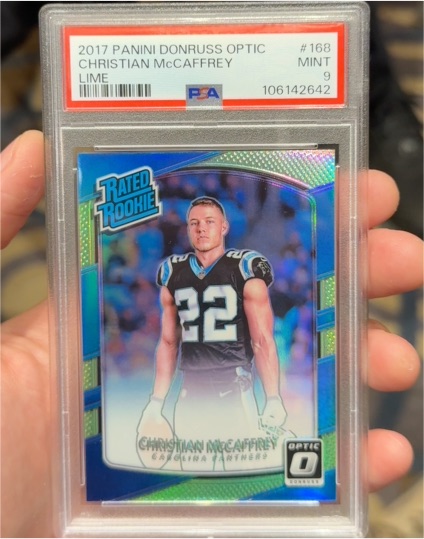 2017 Panini Donruss Optic #168 Christian McCaffrey — front